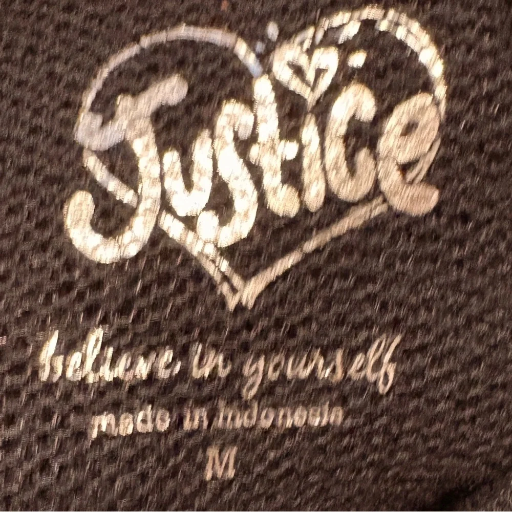 NWOT Beautiful Justice Black and Pink Geometric Pattern Hooded Poncho
